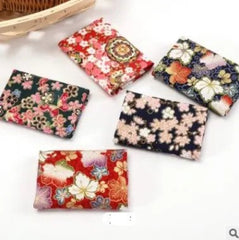 CraftsFabrics 5 Pieces 8x10 inch Japanese Style Cotton Wrapping Cloth Squares Quilting Fabric Bundles for DIY Patchwork Sewing