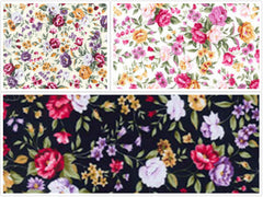 Rose & Hubble-Floral Printed Premium 100% Cotton Poplin Fabric 112cm Wide  Crafts, Dressmaking, Quilting