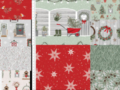 Welcome Home–Victoria Louise Premium Cotton Printed Christmas Fabric-100% Cotton Fabric- By Meter, Half Meter, Long Quarter or Fat Quarters