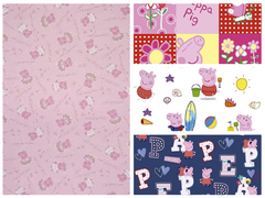 Peppa Pig Fat Quarters Bundle, Pack of 4, Multi