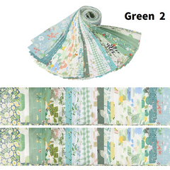 CraftsFabrics 40pcs Floral Printed 100% Cotton Patchwork Jelly Roll 2.55 X 39.4 Inch Quilting Fabric Strips for Sewing Craft DIY