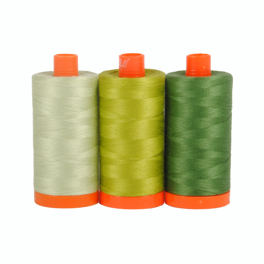 Aurifil Thread 3 Large Spools Cotton 50WT Perfect for Crafting, Quilting, and Embroidery