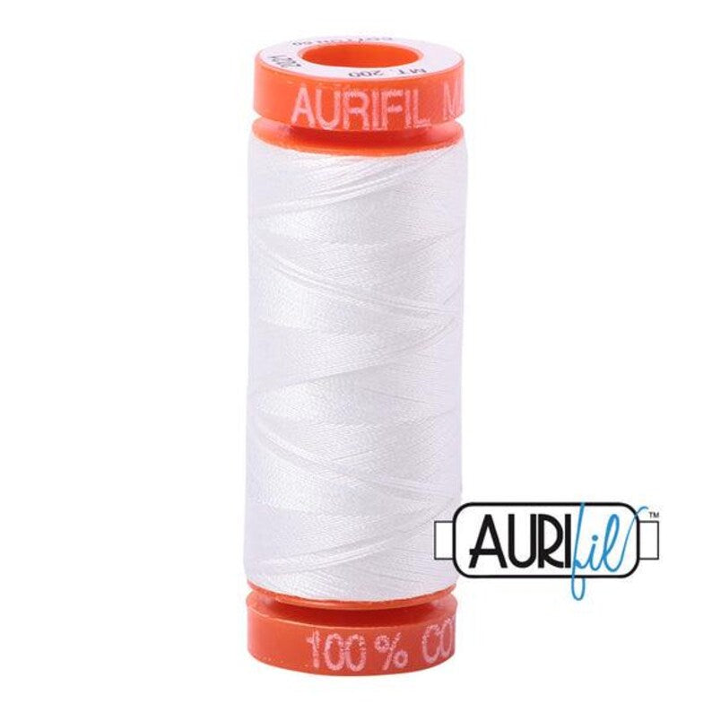 Aurifil Baumwoll-Mako-Garn, 80wt, 284 m, ideal zum Nähen, Quilten, Häkeln