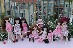 Assorted Pink 100% Cotton Fabric For Sewing Fat Quarter Quilting Patchwork Tissue Tilda Doll Cloth Kids Bedding Textile