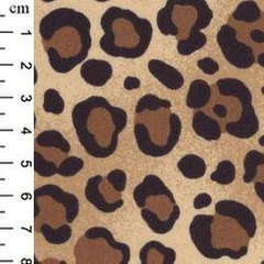 Rose & Hubble 100% Cotton Leopard Print Fabric 112cm Wide Ideal for dressmaking, T-shirts/Dress Fabric (CP0045BEI)