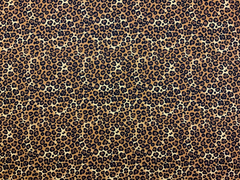 Rose & Hubble 100% Cotton Leopard Print Fabric 112cm Wide Ideal for dressmaking, T-shirts/Dress Fabric (CP0045BEI)