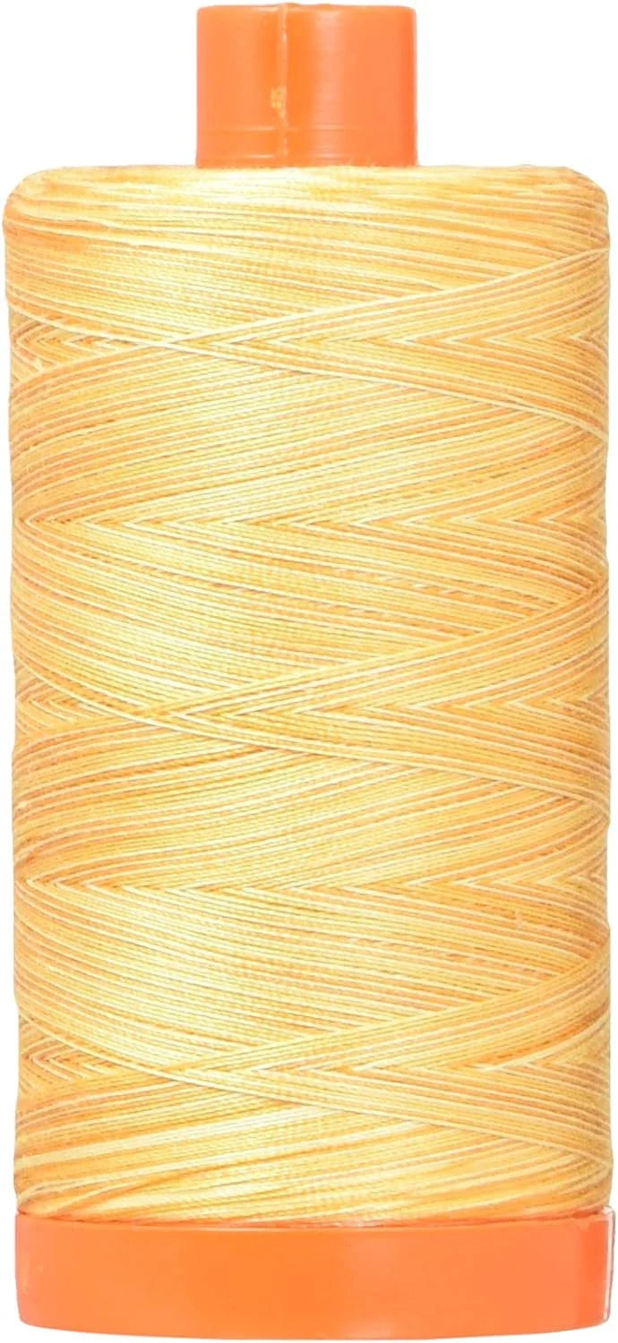 Aurifil Mako Cotton Embroidery Thread 50wt 1422yds Variegated Ideal for Machine Embroidery, Quilting and Sewing