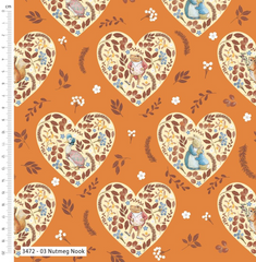 Make + Believe Winter Fruits Peter Rabbit Cotton Prints 100% Organic Cotton 112cm Wide Digital Prints Ideal for Crafts, Quilting, Patchwork