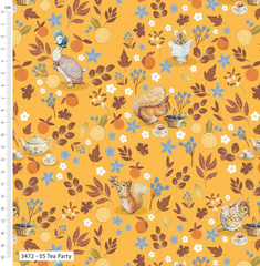 Make + Believe Winter Fruits Peter Rabbit Cotton Prints 100% Organic Cotton 112cm Wide Digital Prints Ideal for Crafts, Quilting, Patchwork