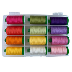 Aurifil Full Bloom by Barbara Persing 100% Cotton Thread Set Ideal for Sewing, Crafting & Patchwork