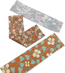 CraftsFabrics 40pcs Assorted Flower Pattern Jelly Roll Fabric Strips
