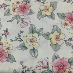 CraftsFabrics 7 Mixed Floral 100% Cotton 25x25cm Wide Pre-Cut Fat Quarter