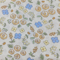 CraftsFabrics 7 Mixed Floral 100% Cotton 25x25cm Wide Pre-Cut Fat Quarter