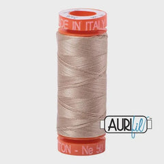 Aurifil 50wt Small Spool 100% Egyptian Cotton (220 Yards/200 Meters)