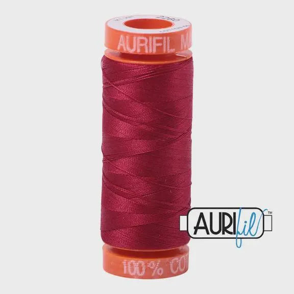 Aurifil 50wt Small Spool 100% Egyptian Cotton (220 Yards/200 Meters)