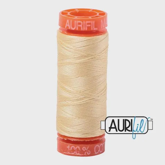 Aurifil 50wt Small Spool 100% Egyptian Cotton (220 Yards/200 Meters)