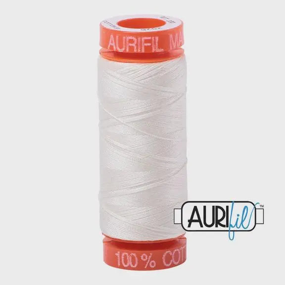 Aurifil 50wt Small Spool 100% Egyptian Cotton (220 Yards/200 Meters)