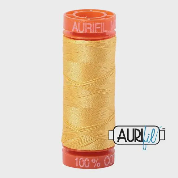 Aurifil 50wt Small Spool 100% Egyptian Cotton (220 Yards/200 Meters)