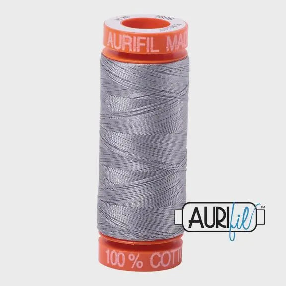 Aurifil 50wt Small Spool 100% Egyptian Cotton (220 Yards/200 Meters)