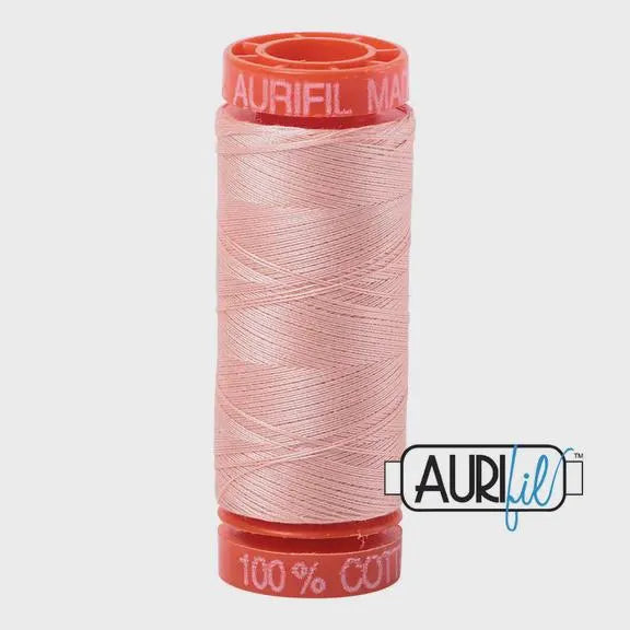 Aurifil 50wt Small Spool 100% Egyptian Cotton (220 Yards/200 Meters)