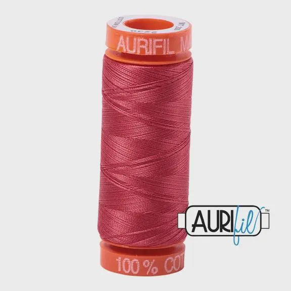 Aurifil 50wt Small Spool 100% Egyptian Cotton (220 Yards/200 Meters)