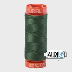 Aurifil 50wt Small Spool 100% Egyptian Cotton (220 Yards/200 Meters)