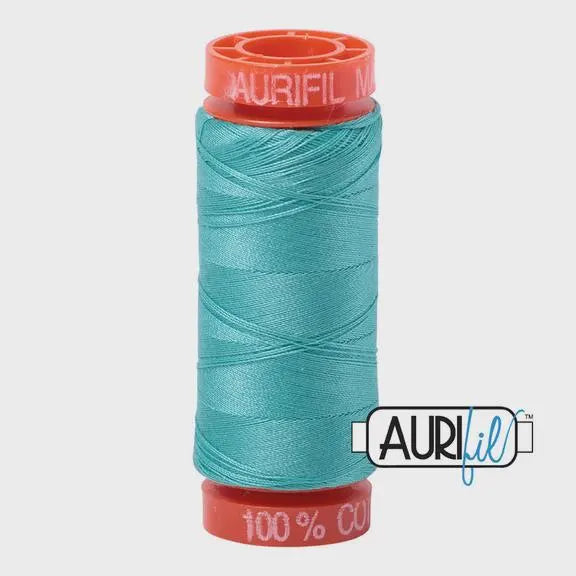 Aurifil 50wt Small Spool 100% Egyptian Cotton (220 Yards/200 Meters)