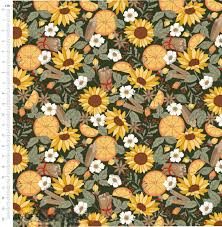 Cinnamon Spice by Kimberley Hind Collection 100% Cotton 112cm Wide Autumnal Spice Prints For Crafting, Home Décor, Kid's Craft