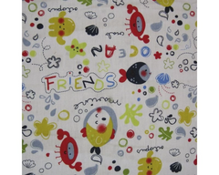 Little Johnny M + M Ocean Friends 100% Cotton 147cm Wide Animal Fabric For Crafting, Sewing, Dressmaking, Home Décor