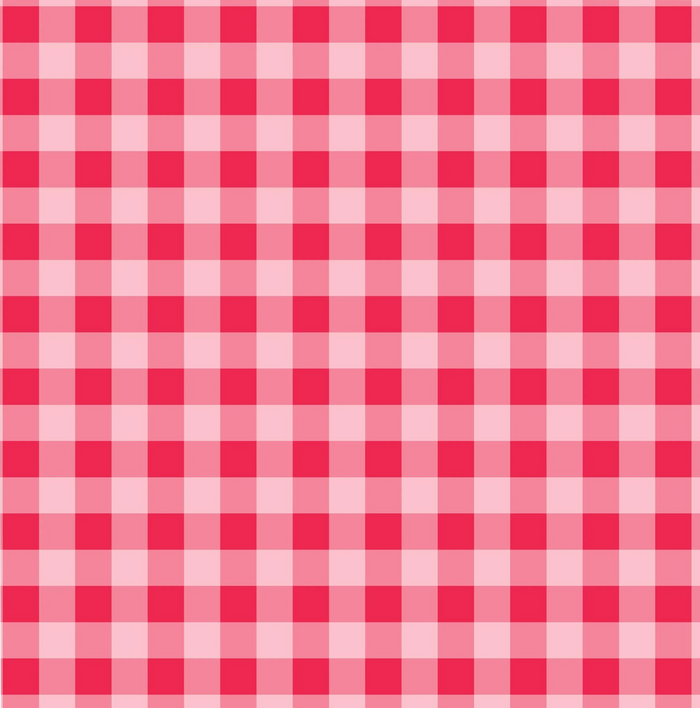 Red and pink checkered pattern