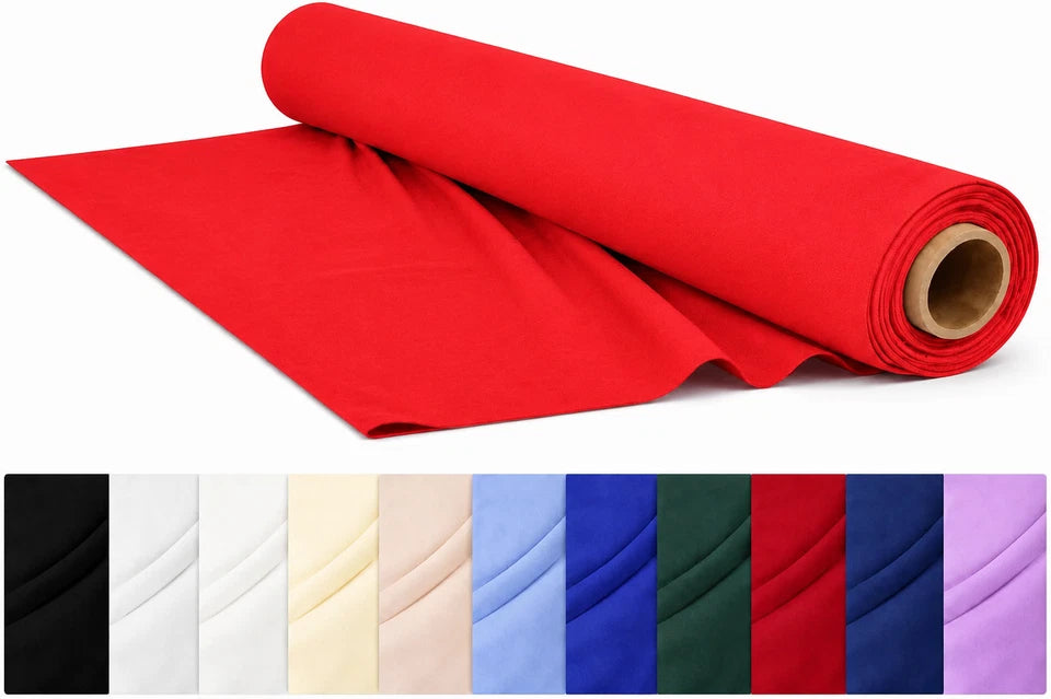CraftsFabrics Plain Dyed Homespun Cotton Fabric
