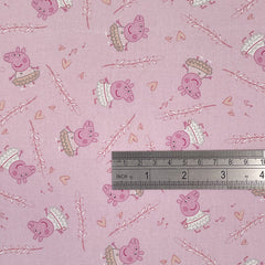 Crafty By Chatham Glyn Peppa Pig Fabric 100% Cotton