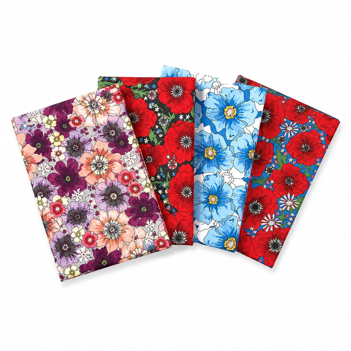 Fat Quarters en coton biologique The Crafty Lass Field of Memories, paquet de 5 (2936-00)