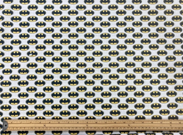 Batman Badge Logo DC Comic Superhero Digital Print 100% Cotton Fabric