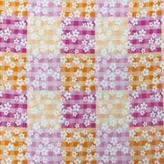 Tissu vichy arc-en-ciel, petit format – The Crafty Pie, 100 % viscose, 152 cm de large, pour loisirs créatifs, couture, matelassage et loisirs créatifs pour enfants.