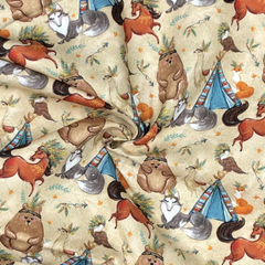 Crafty By Chatham Glyn Spirit Animals 100% Cotton 140cm Wide Crafty Cottons
