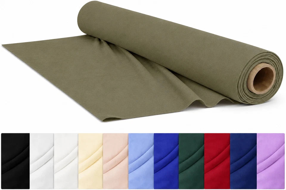 CraftsFabrics Plain Dyed Homespun Cotton Fabric