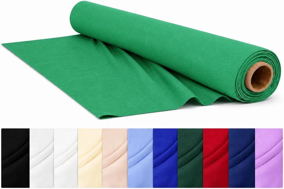CraftsFabrics Plain Dyed Homespun Cotton Fabric