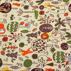 CraftsFabrics 8pcs 40cmx 50cm Cartoon Animals Children's Fat Quarters Bundle 100% Cotton