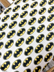 Batman Badge Logo DC Comic Superhero Digital Print 100% Cotton Fabric