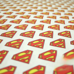 Superman Badge Logo DC Comic Superhero Digital Print 100% Cotton Fabric
