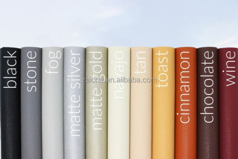 CraftsFabrics Solid Classic Litchi Grain Pebble Lychee Faux Leather Sheet
