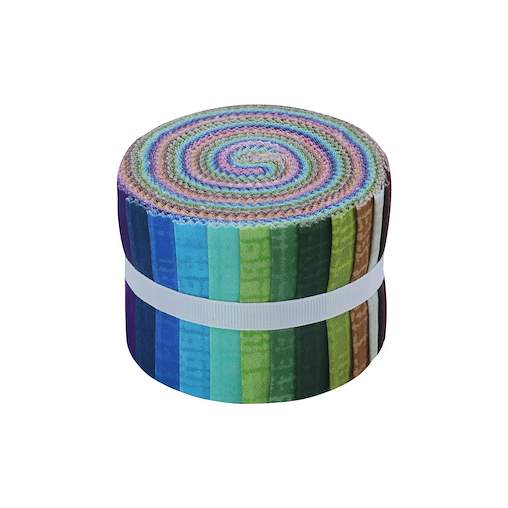Solid Spectrum Plain Cotton Jelly Roll – 2.5″ x 44″ 20pcs Fabric Strips