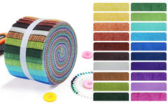 CraftsFabrics 2,5 Zoll 20 Stück Cartoon-Tiere Kinderstoff-Jelly-Rolls-Streifen