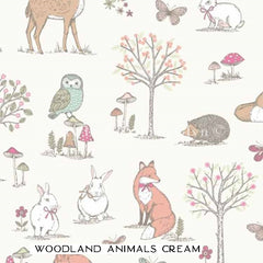 Woodland Forest Animals Fat Quarters, Pack of 5