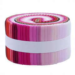 CraftsFabrics 100% Cotton 40Pcs/Roll Pre-Cut Jelly Rolls Strips 2.5"x 44" Wide Ideal for Quilting, Scrapbooking, Sewing, Patchwork