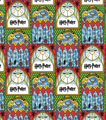 Harry Potter Mystical Houses & Broomsticks Fat Quarters, Pack of 4