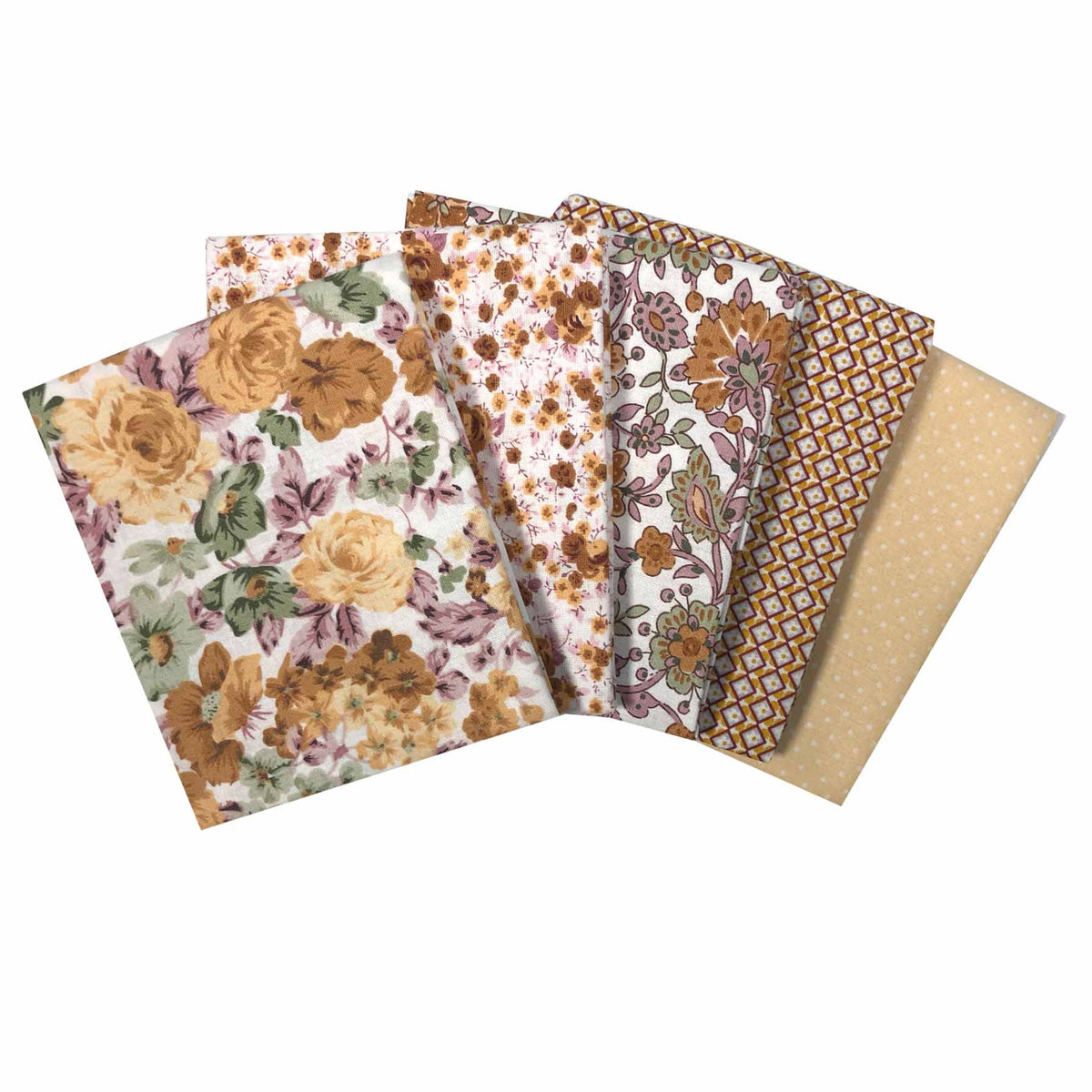 Floral Cotton Fat Quarter Bundle Pack of 5