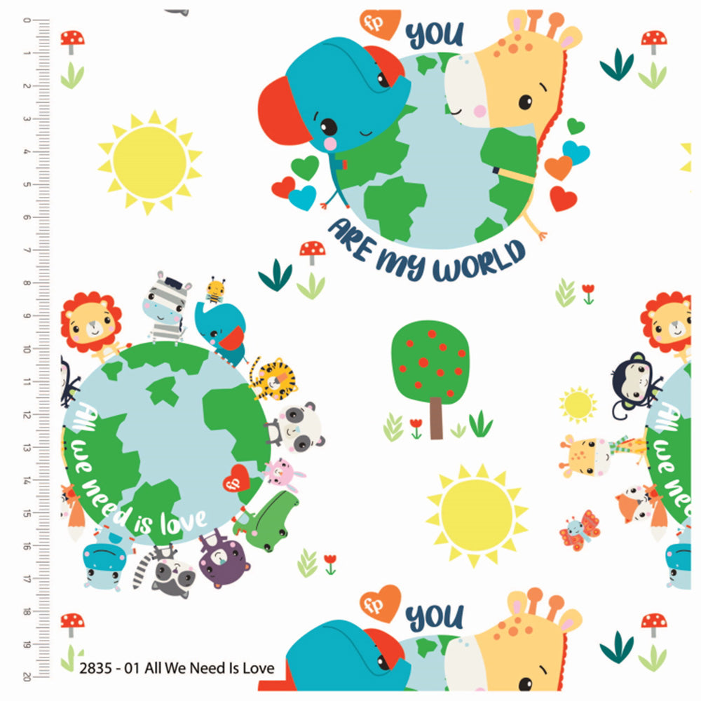 Craft Cotton Company Watch Me Grow Fisher-Price All We Need is Love Fabric