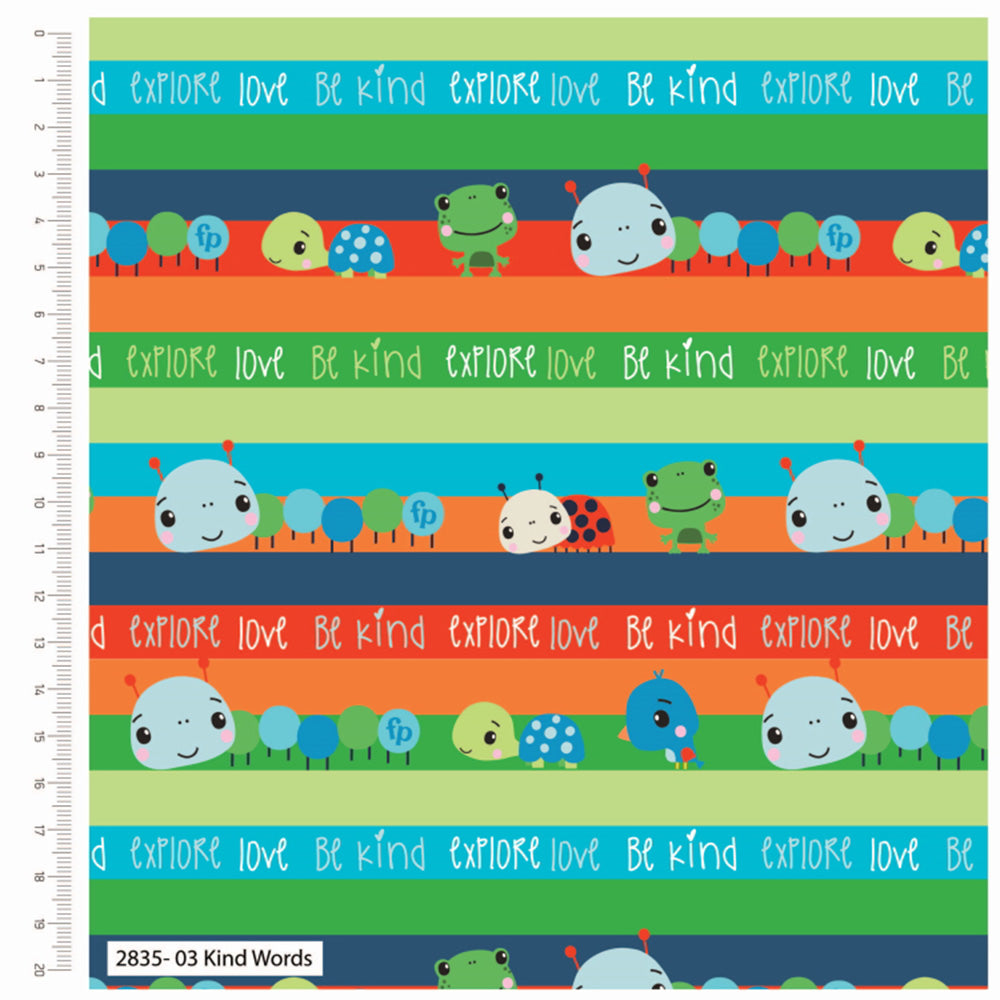 Craft Cotton Company Watch Me Grow Fisher-Price Kind Words Fabric